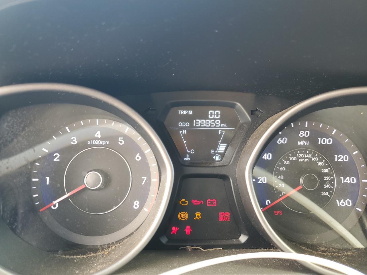 2013 Hyundai Elantra Gls VIN: 5NPDH4AE2DH378826 Lot: 62161485