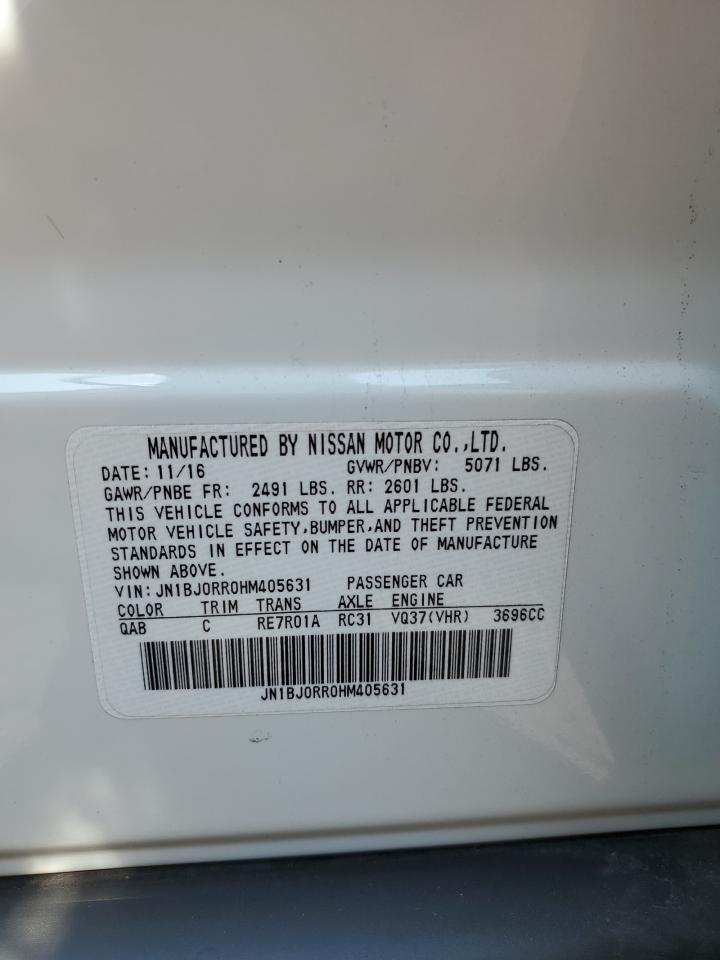 2017 Infiniti Qx50 VIN: JN1BJ0RR0HM405631 Lot: 62331985