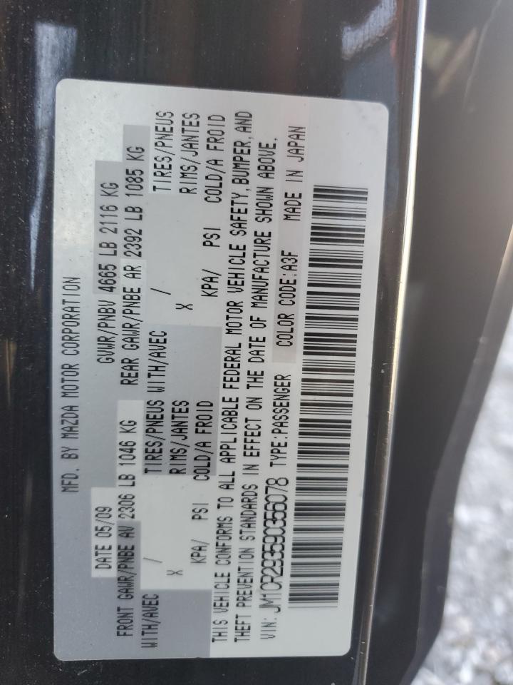 2009 Mazda 5 VIN: JM1CR293590356078 Lot: 61026005