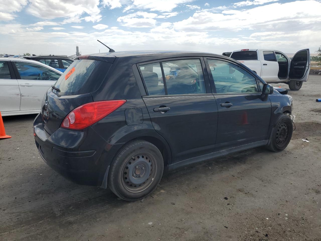2009 Nissan Versa S black null gas 3N1BC13E19L351466 photo #4