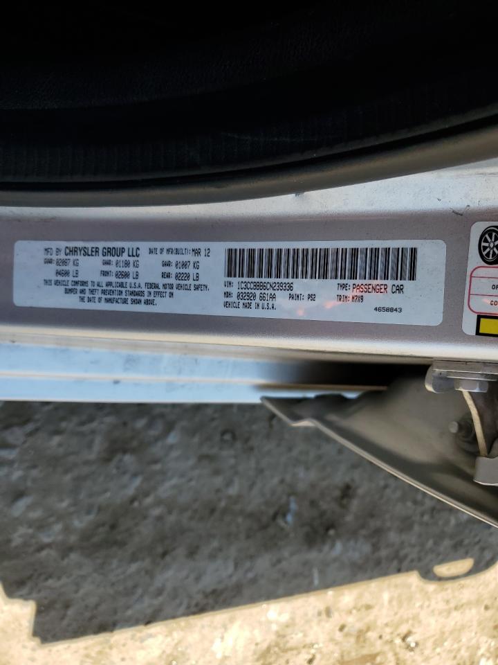 2012 Chrysler 200 Touring VIN: 1C3CCBBB6CN239336 Lot: 62903755