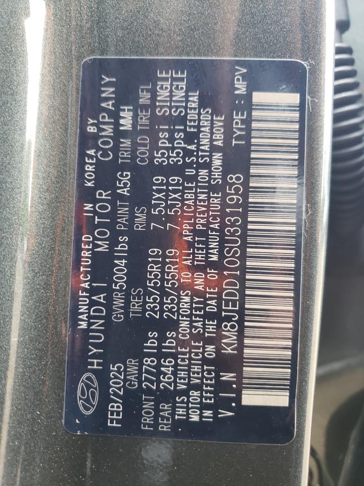 HYUNDAI TUCSON 2025 VIN KM8JEDD10SU331958 zdjęcie 13