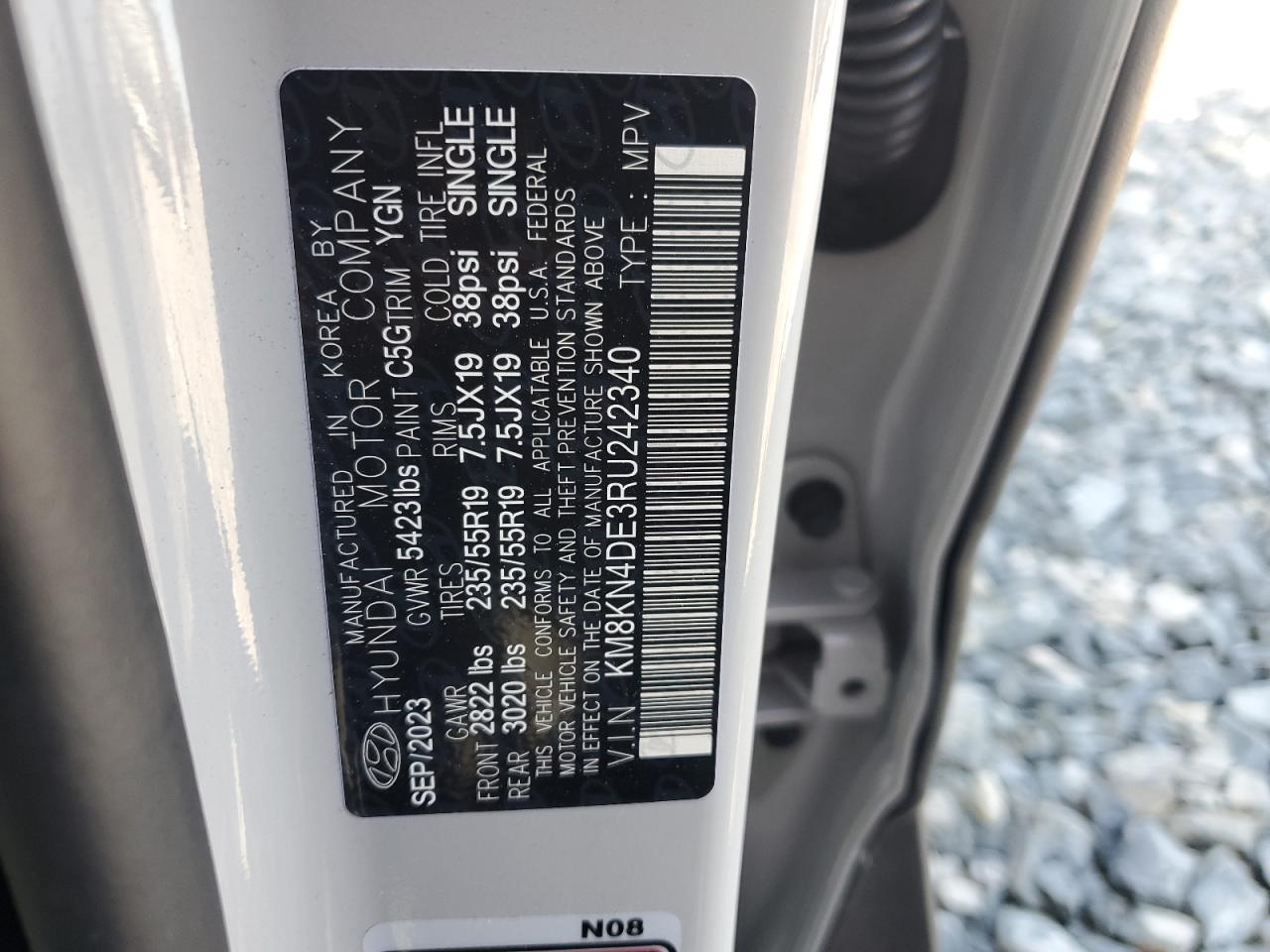 2024 Hyundai Ioniq 5 Sel VIN: KM8KN4DE3RU242340 Lot: 60177415