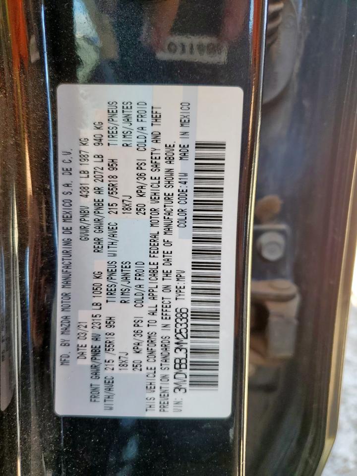 2021 Mazda Cx-30 Select VIN: 3MVDMBBL3MM253386 Lot: 60756015