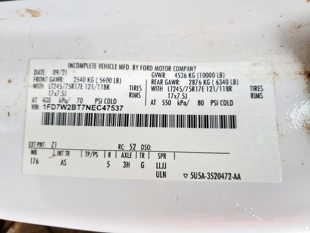 2022 FORD F250 SUPER DUTY