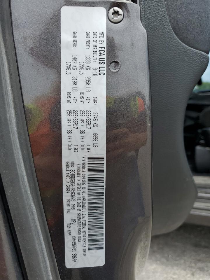 2017 Dodge Grand Caravan Se VIN: 2C4RDGBG0HR563078 Lot: 60784805