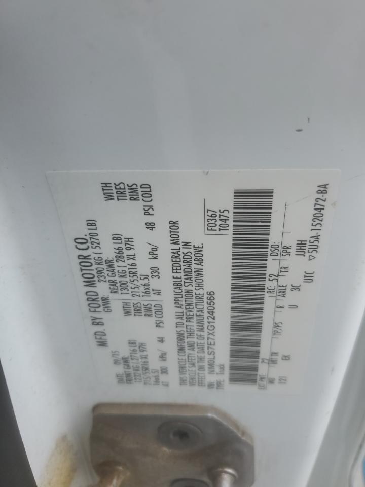 2016 Ford Transit Connect Xl VIN: NM0LS7E7XG1240566 Lot: 62393105