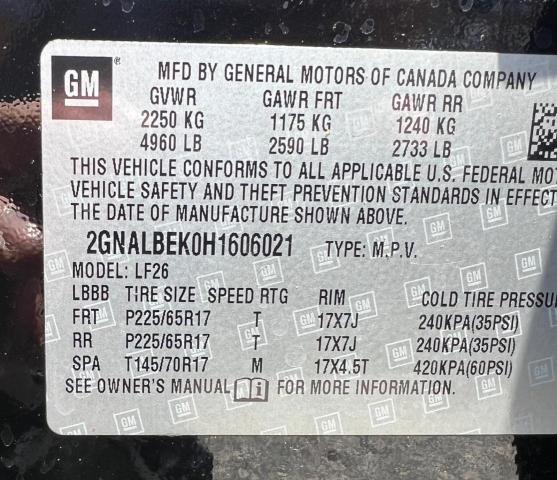 2017 CHEVROLET EQUINOX LS  