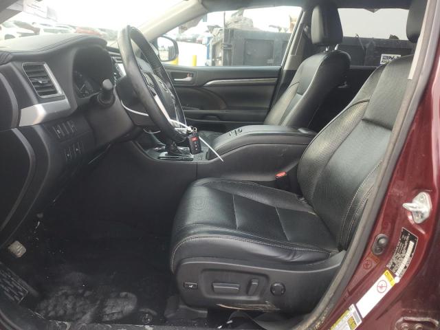  TOYOTA HIGHLANDER 2017 Бургунди