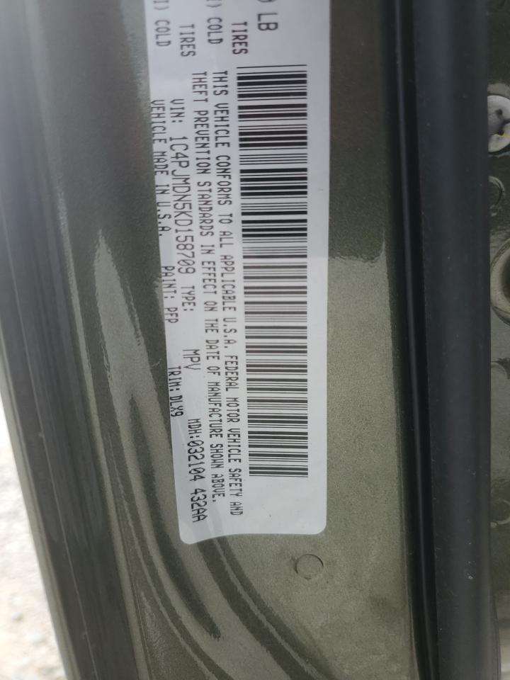 JEEP GRAND CHER 2019 VIN 1C4PJMDN5KD158709 zdjęcie 13