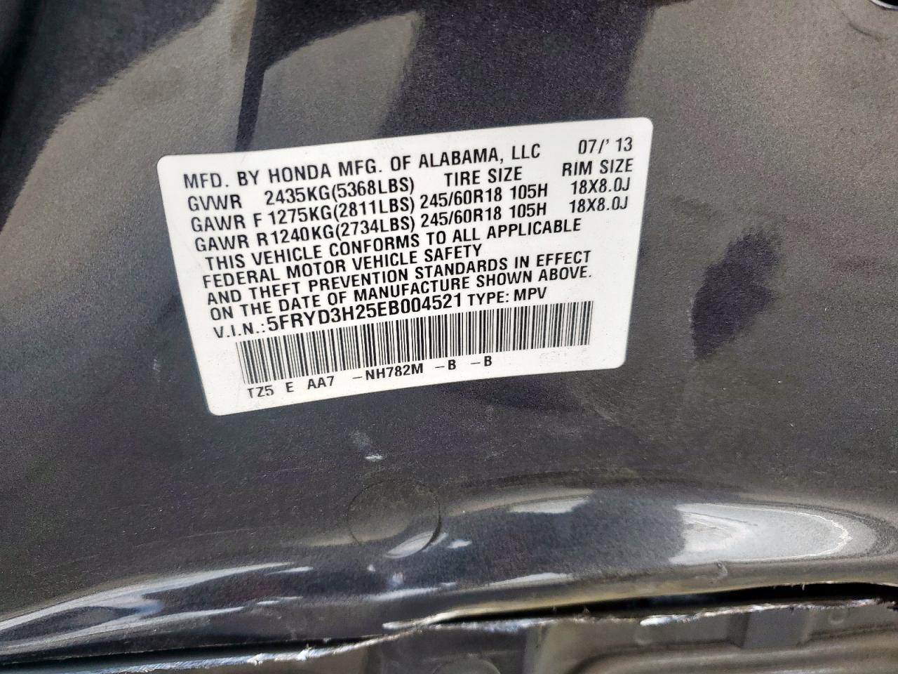 2014 Acura Mdx VIN: 5FRYD3H25EB004521 Lot: 61478705