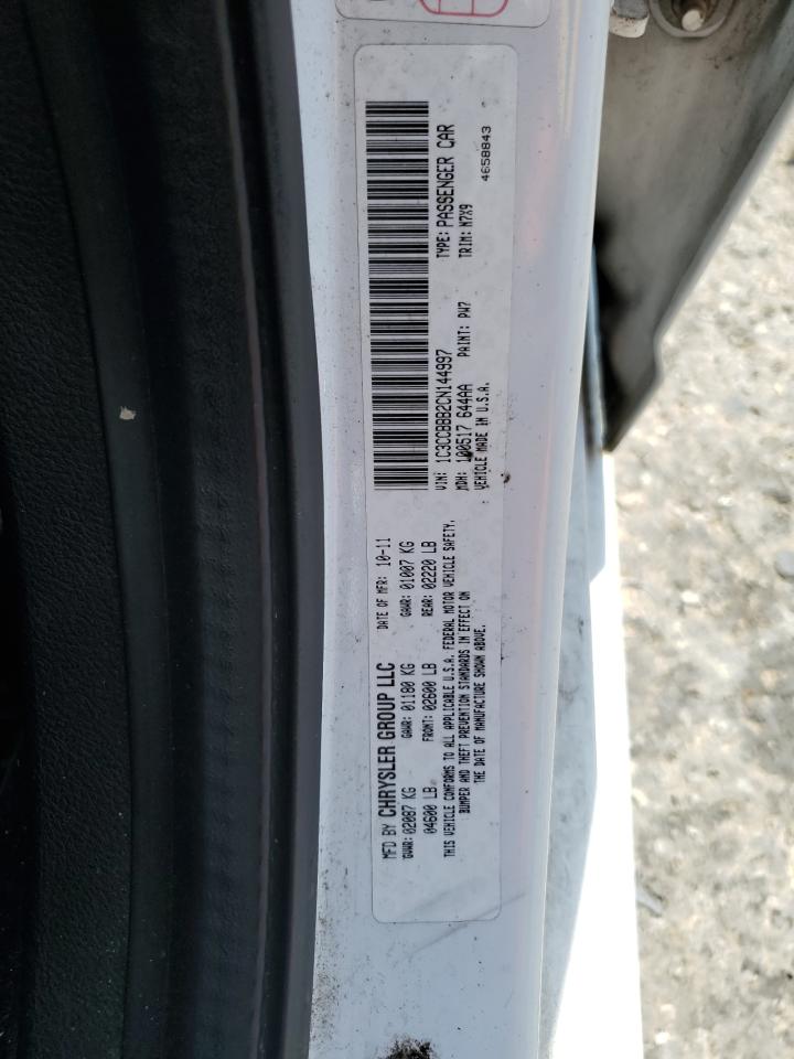 2012 Chrysler 200 Touring VIN: 1C3CCBBB2CN144997 Lot: 62399575