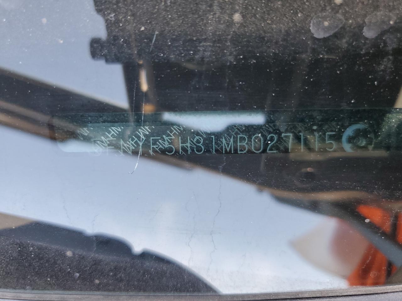 2021 Honda Pilot Ex VIN: 5FNYF5H31MB027115 Lot: 60261405