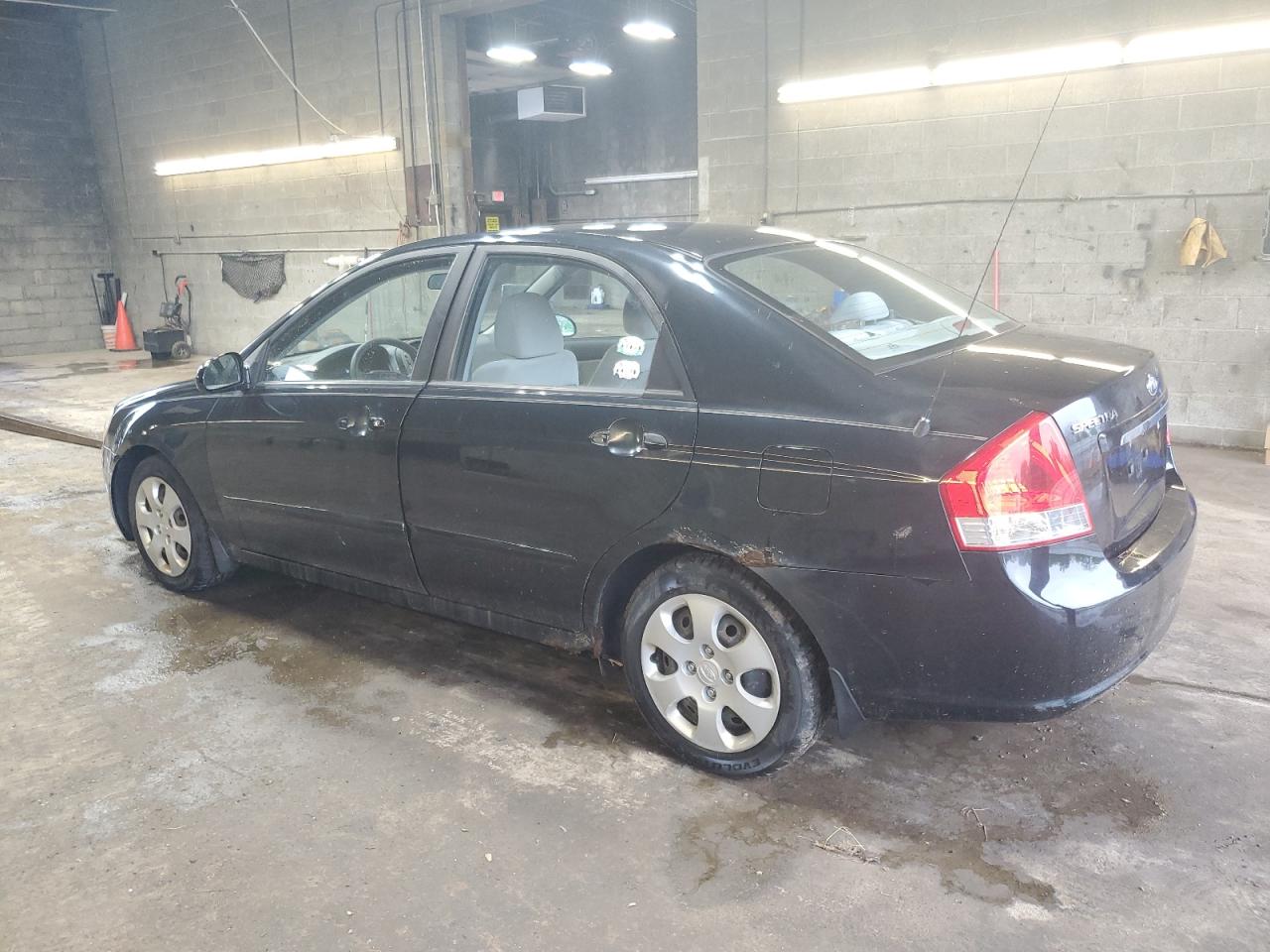 2009 Kia Spectra Ex black null gas KNAFE222395666126 photo #3