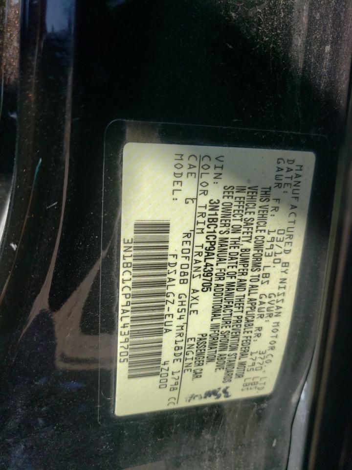 2010 Nissan Versa S VIN: 3N1BC1CP9AL439705 Lot: 62099835