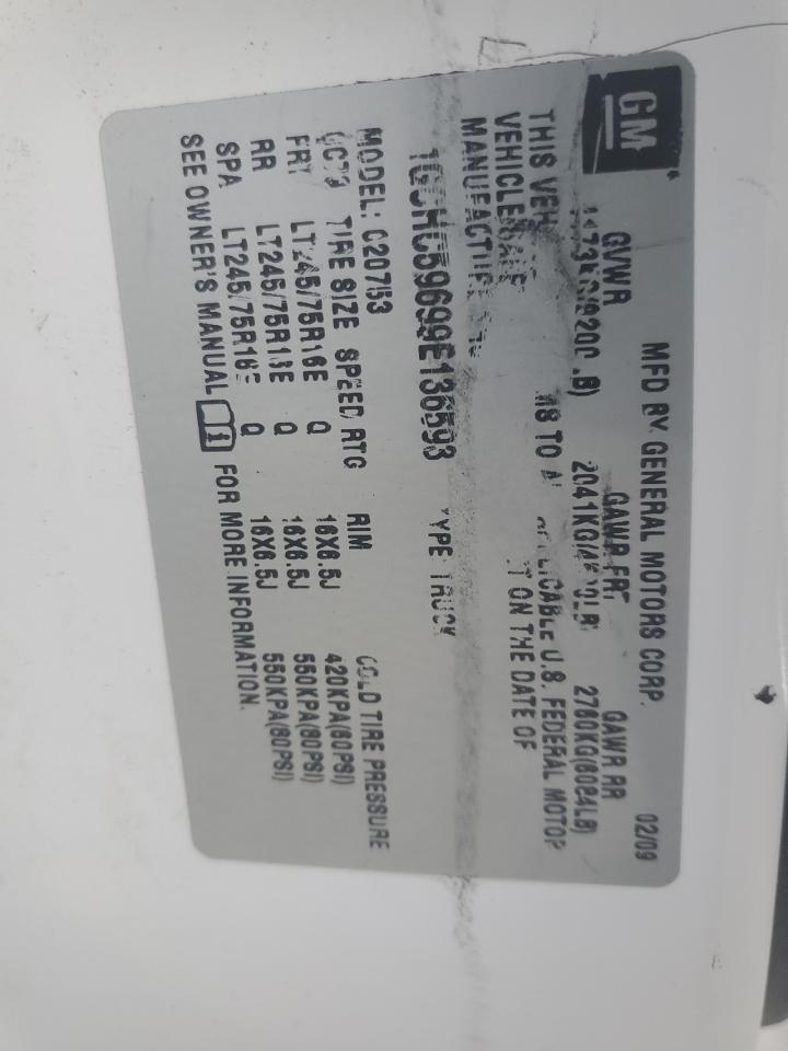CHEVROLET ALL Models 2009 VIN 1GCHC59699E136593 фото 12
