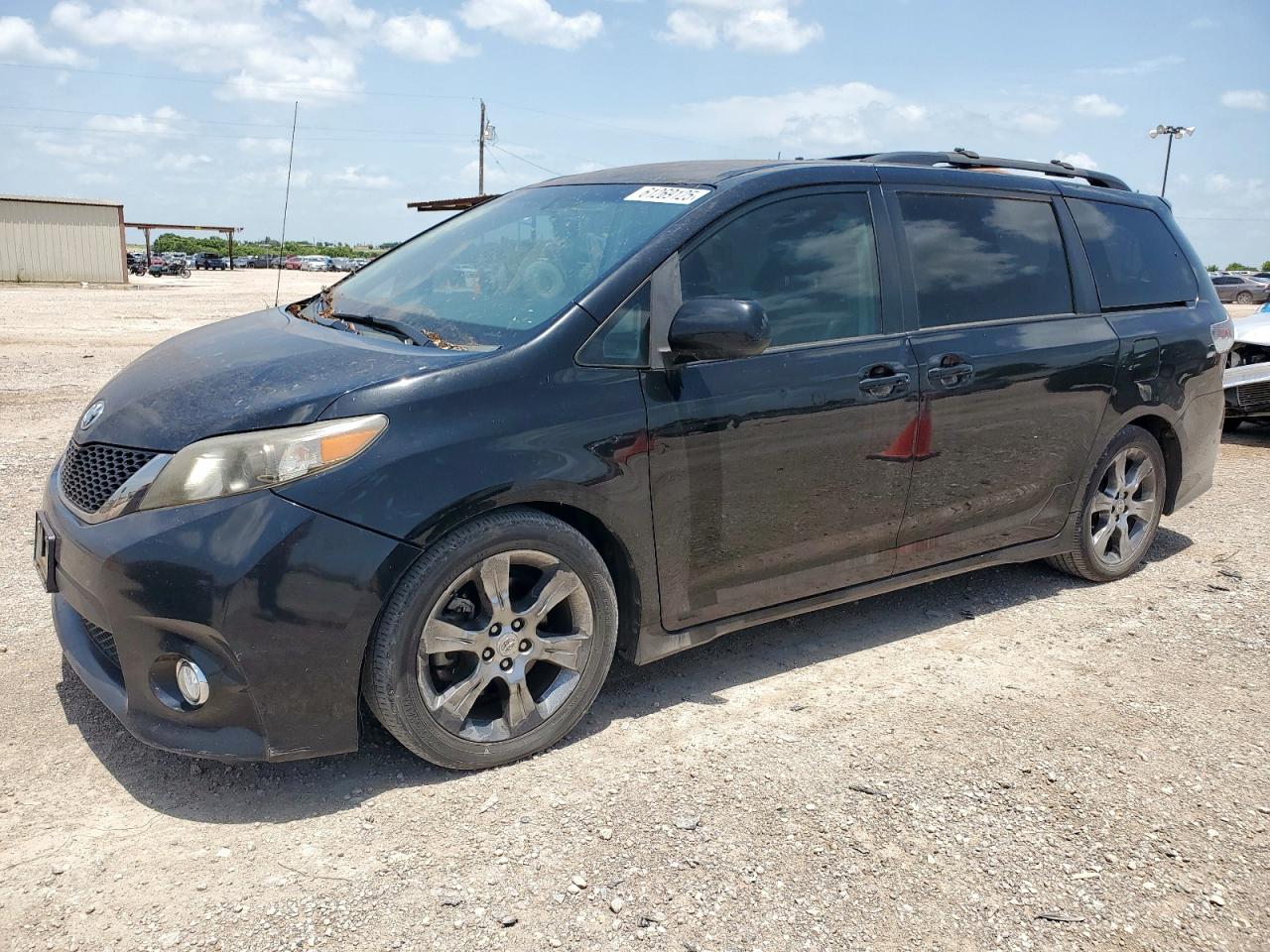 2012 Toyota Sienna Sport იყიდება Temple-ში, TX - Hail