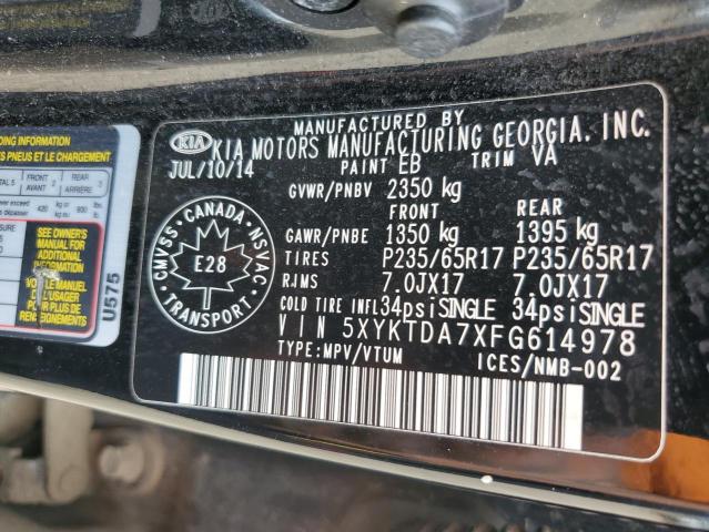 2015 KIA SORENTO LX  