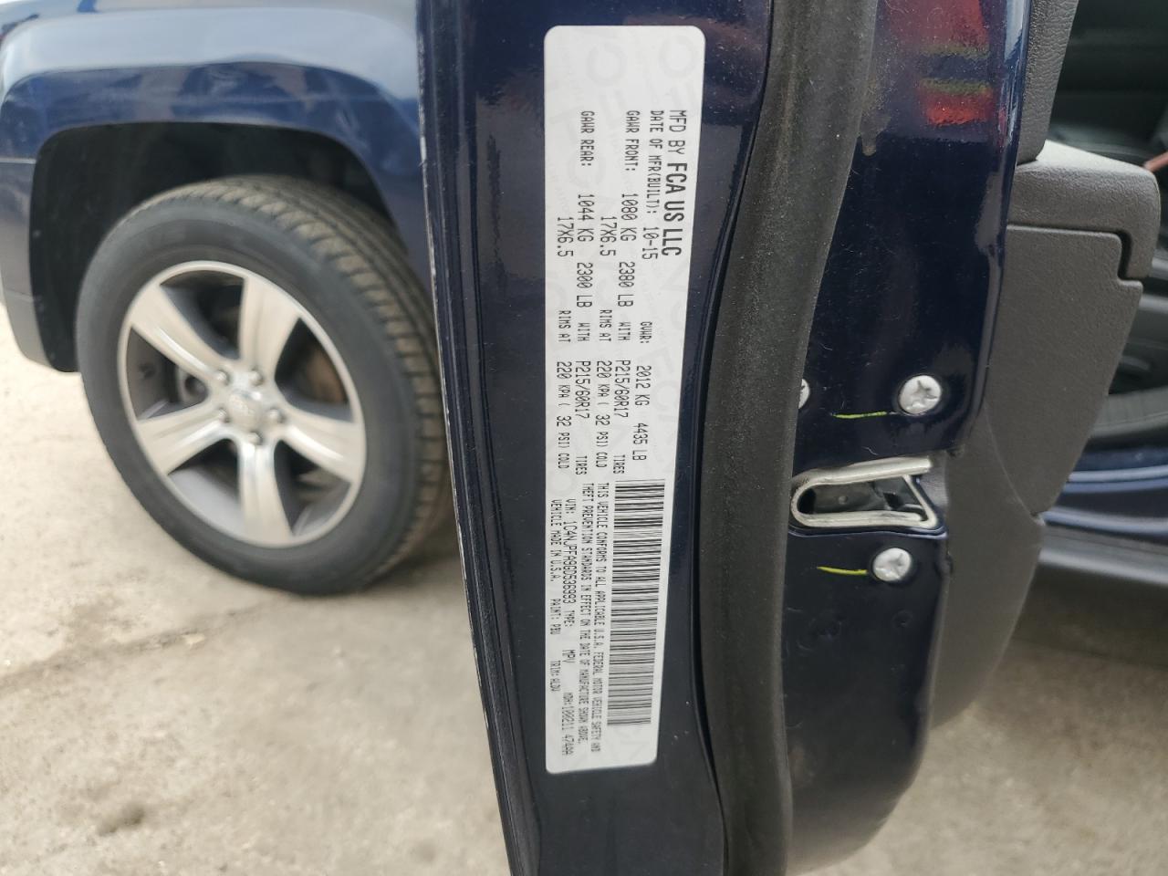 2016 Jeep Patriot Latitude VIN: 1C4NJPFA9GD536993 Lot: 63243425