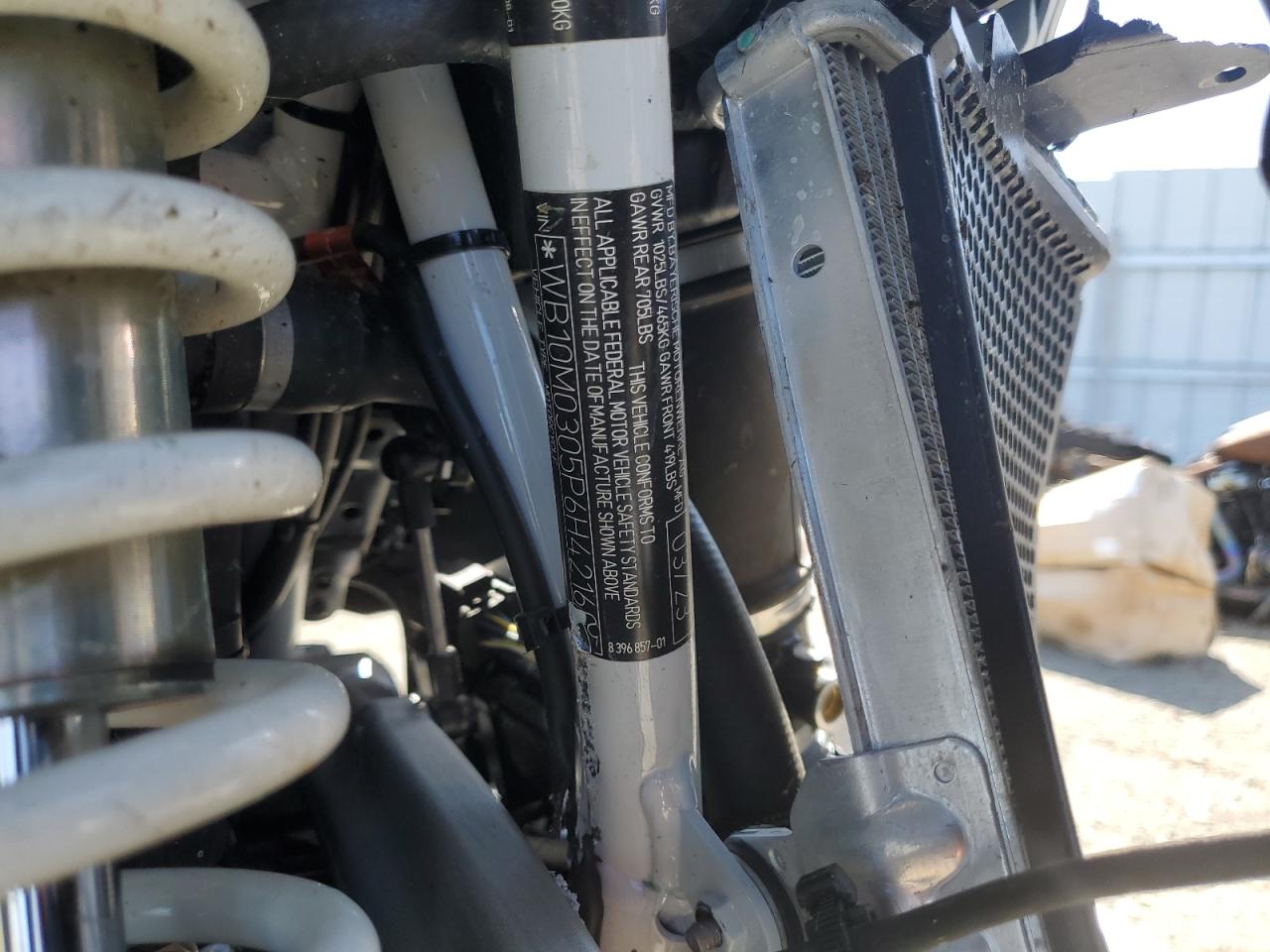 2023 BMW R 1250 Gs VIN: WB10M0305P6H42160 Lot: 61584475