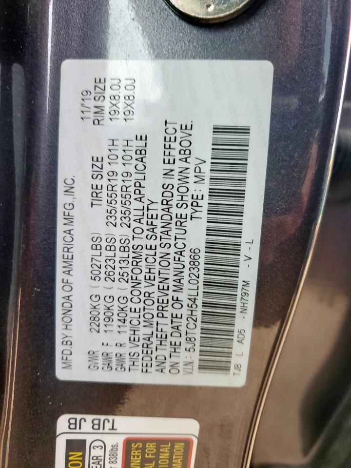 2020 Acura Rdx Technology VIN: 5J8TC2H54LL023866 Lot: 63040265