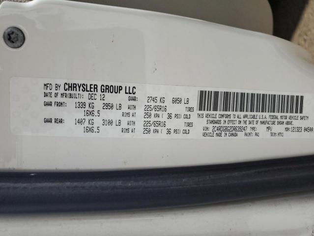 2013 DODGE GRAND CARAVAN SE  