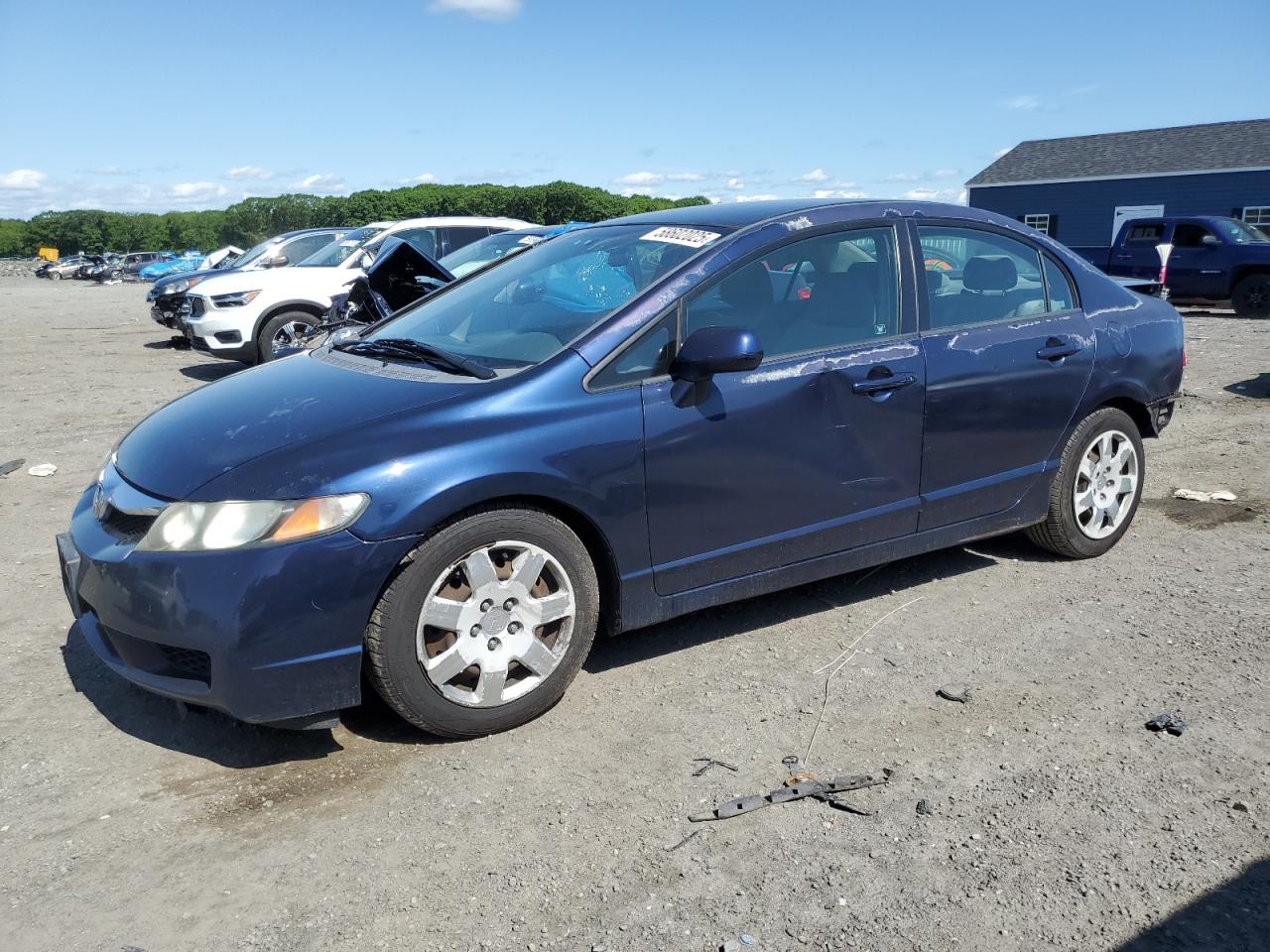 2009 Honda Civic Lx на продаже в Assonet, MA - Rear End