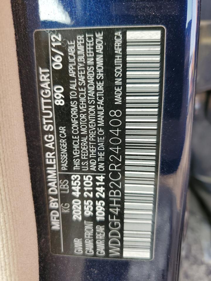 WDDGF4HB2CR240408 2012 Mercedes-Benz C 250