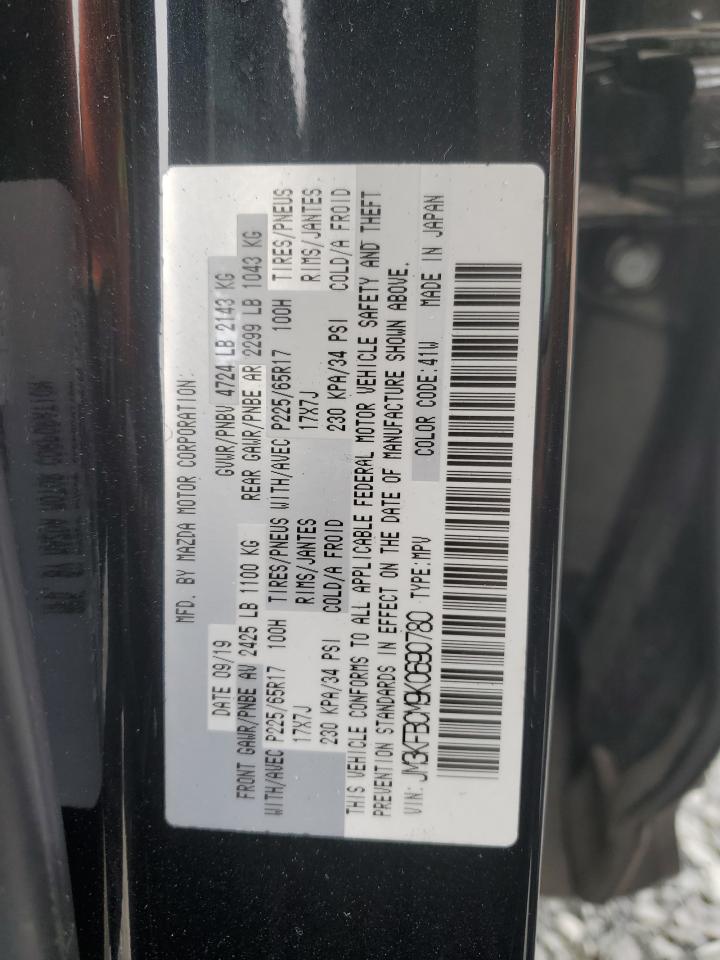 2019 Mazda Cx-5 Touring VIN: JM3KFBCM9K0690780 Lot: 59901725