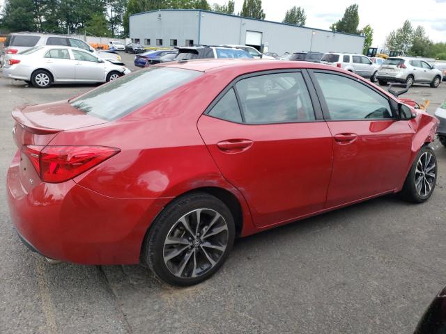 TOYOTA COROLLA 2017 Красный