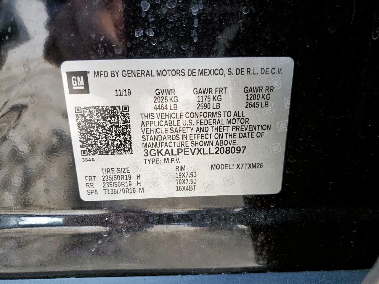 GMC TERRAIN 2020 VIN 3GKALPEVXLL208097 zdjęcie 14