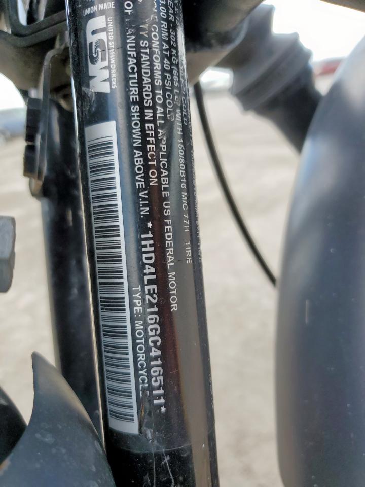 2016 Harley-Davidson Xl883 Iron 883 VIN: 1HD4LE216GC416511 Lot: 61668075