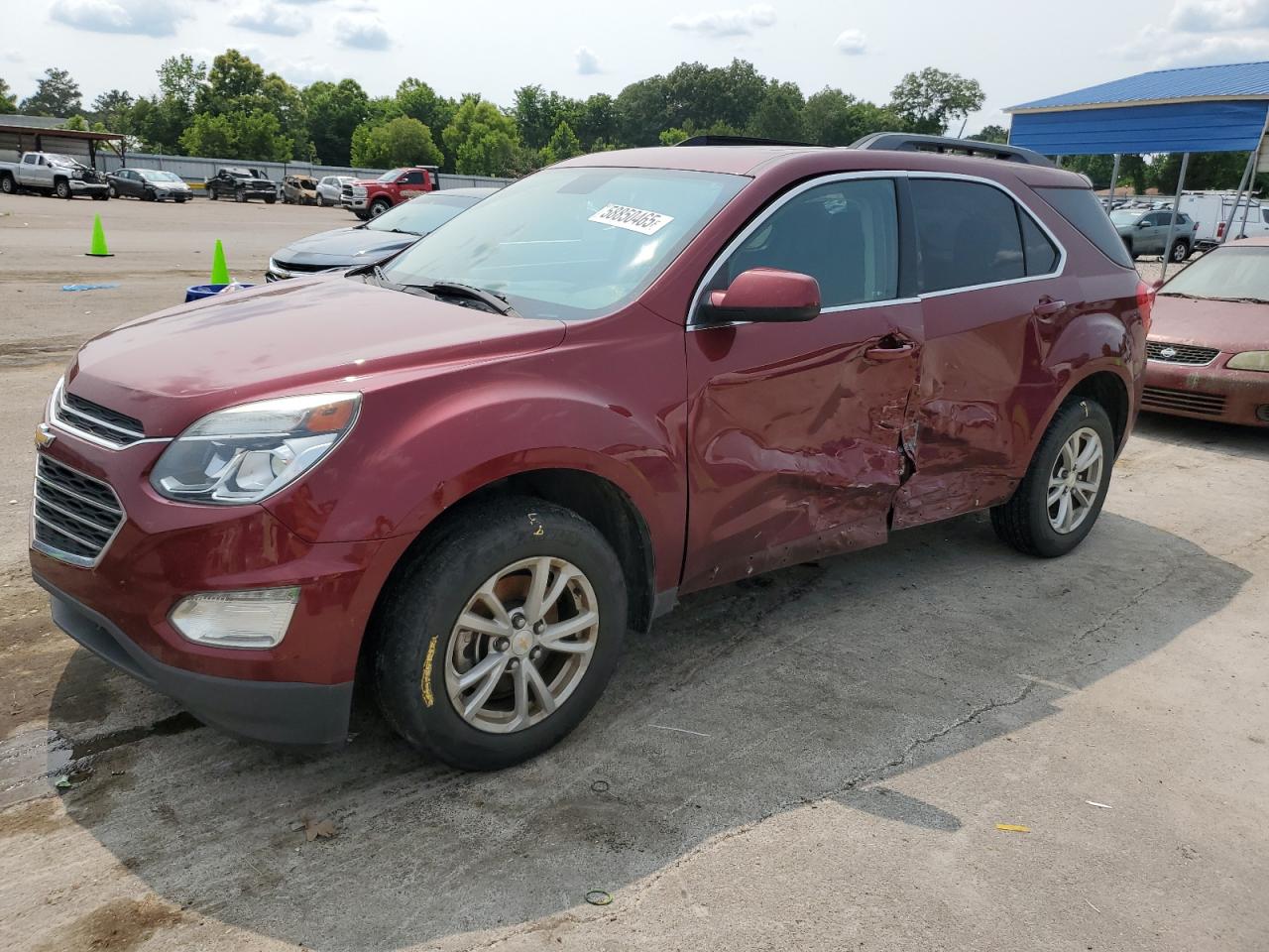 2017 Chevrolet Equinox Lt for Sale in Florence, MS - Side