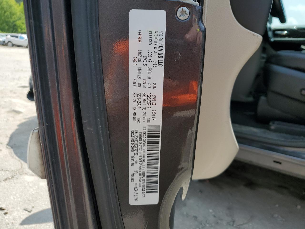 2015 Chrysler Town & Country Touring VIN: 2C4RC1BG7FR673011 Lot: 59987715