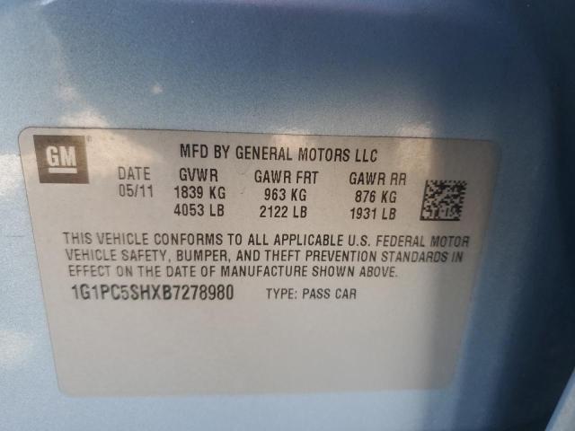 2011 CHEVROLET CRUZE LS  