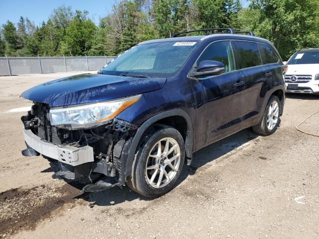 2016 TOYOTA HIGHLANDER XLE   for sale at Copart ON - COOKSTOWN