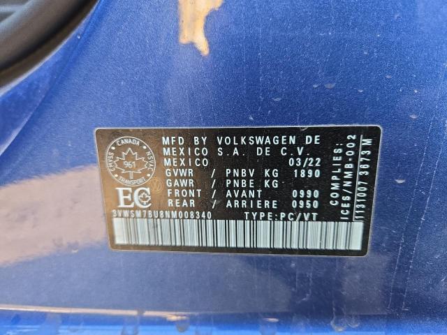 2022 VOLKSWAGEN JETTA COMFORTLINE  