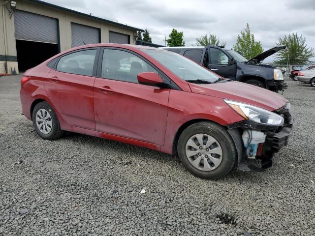  HYUNDAI ACCENT 2017 Красный