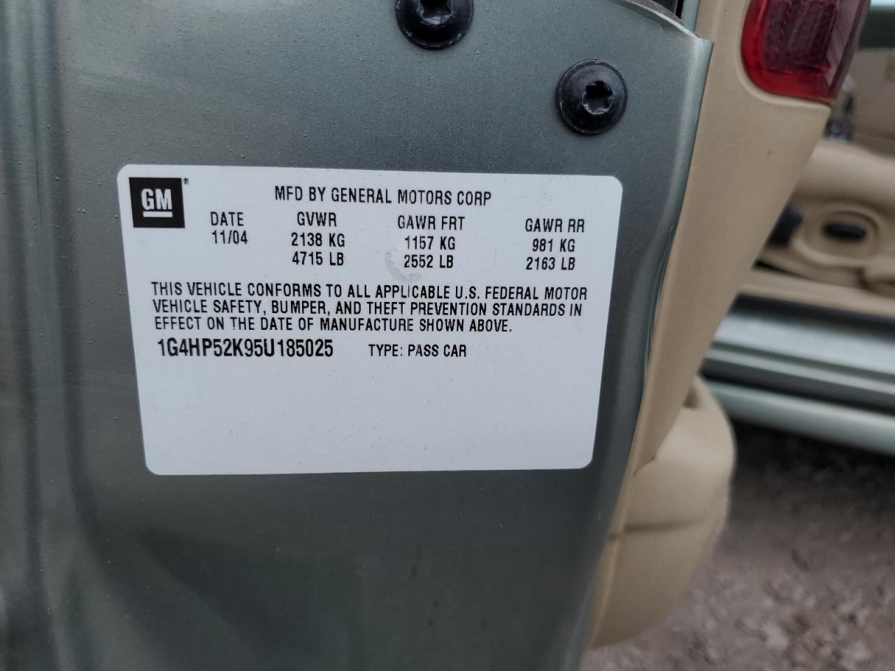 2005 Buick Lesabre Custom VIN: 1G4HP52K95U185025 Lot: 62363935