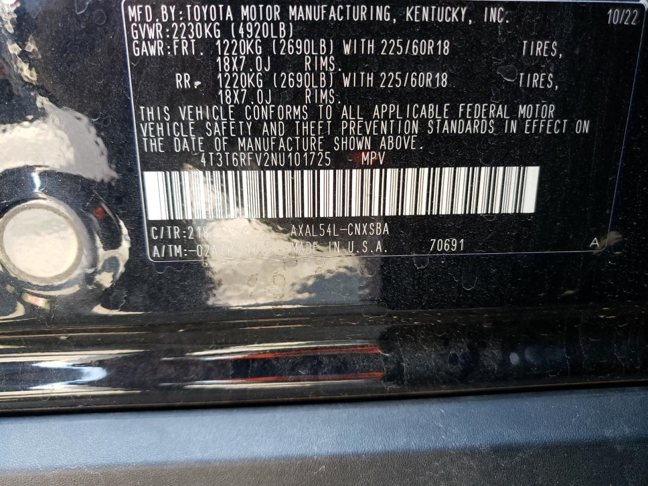 TOYOTA RAV4 2022 VIN 101725 photo 13