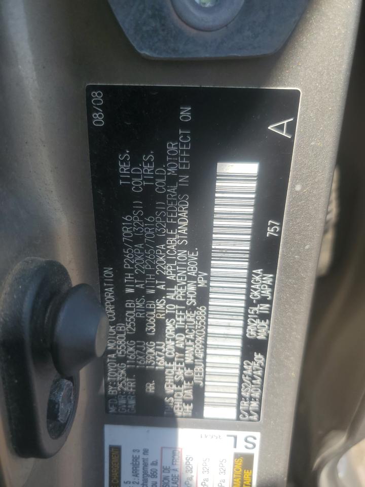 2009 Toyota 4Runner Sr5 VIN: JTEBU14R99K035886 Lot: 62596605