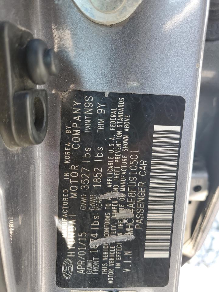 2015 Hyundai Accent Gls VIN: KMHCT4AE8FU910501 Lot: 62055405