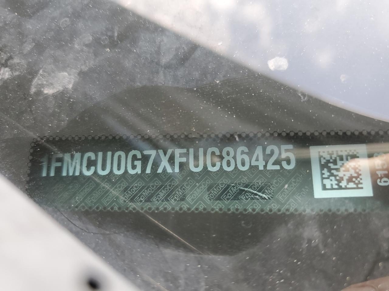 2015 Ford Escape Se VIN: 1FMCU0G7XFUC86425 Lot: 61363185