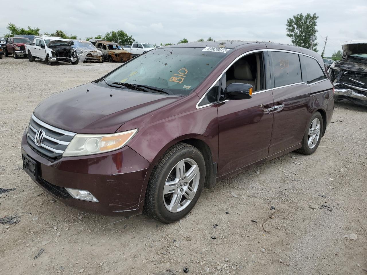 2011 Honda Odyssey Touring на продаже в Kansas City, KS - Side