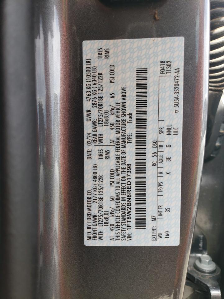 1FT8W2BN8RED17398 2024 Ford F250 Super Duty