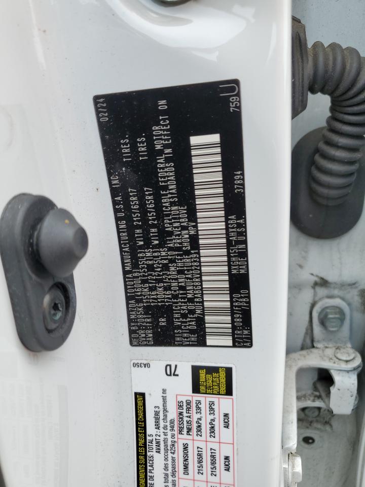 2024 Toyota Corolla Cross Se VIN: 7MUFBABG8RV028391 Lot: 59075225