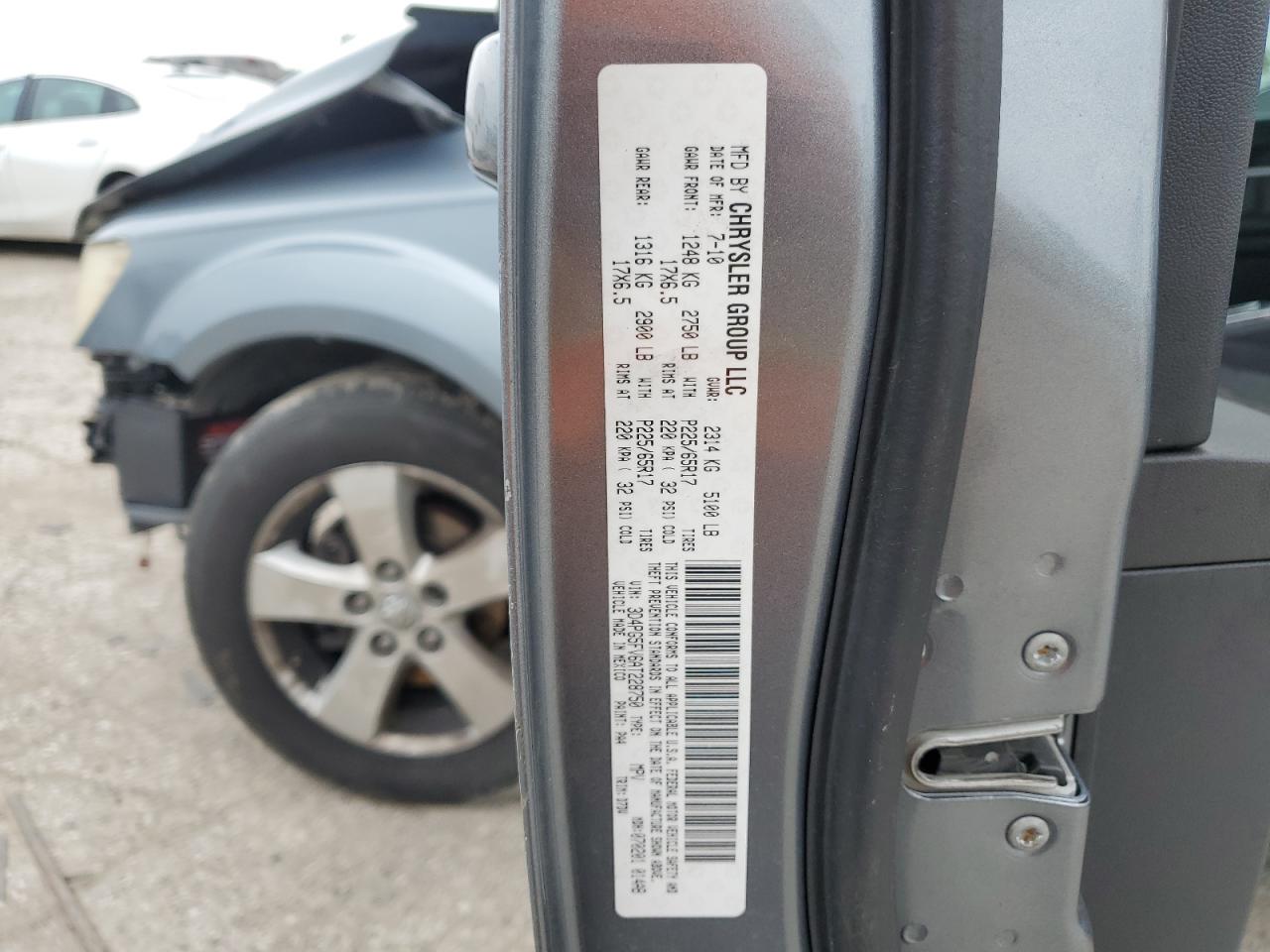 2010 Dodge Journey Sxt VIN: 3D4PG5FV6AT228750 Lot: 60998015