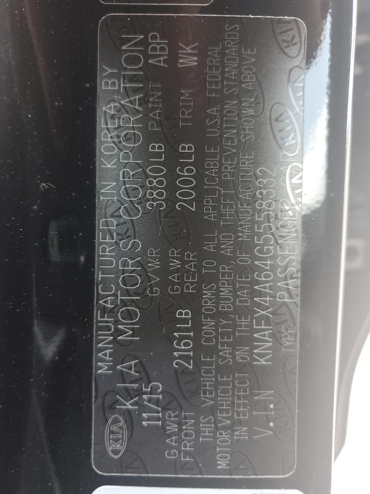 2016 Kia Forte Lx VIN: KNAFX4A64G5558332 Lot: 60559445