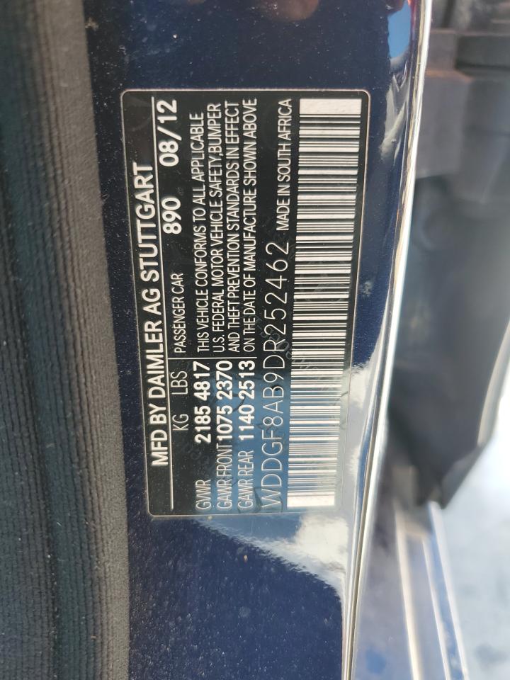 2013 Mercedes-Benz C 300 4Matic VIN: WDDGF8AB9DR252462 Lot: 62599095