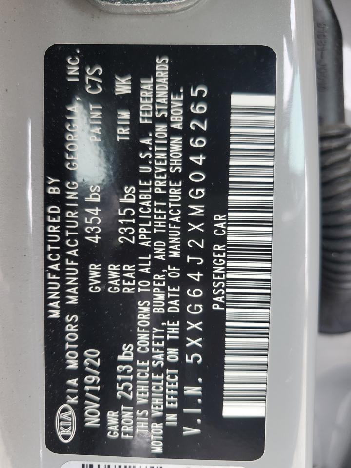 2021 Kia K5 Gt Line VIN: 5XXG64J2XMG046265 Lot: 62479855